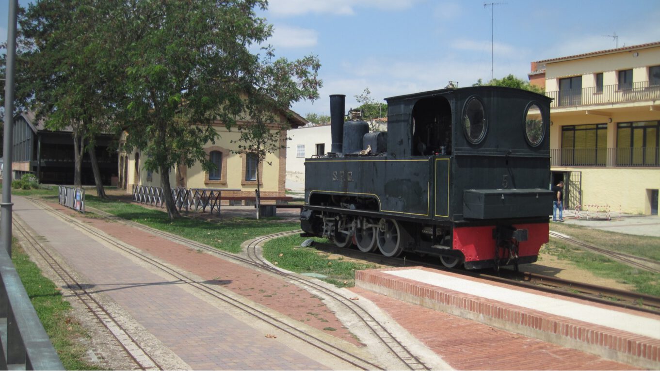 antiguo tren castell d'aro